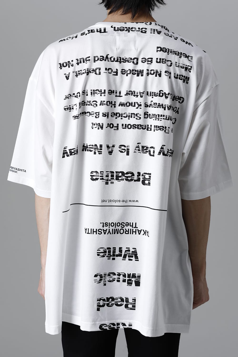 oversized s/s t. (pause≒play) White