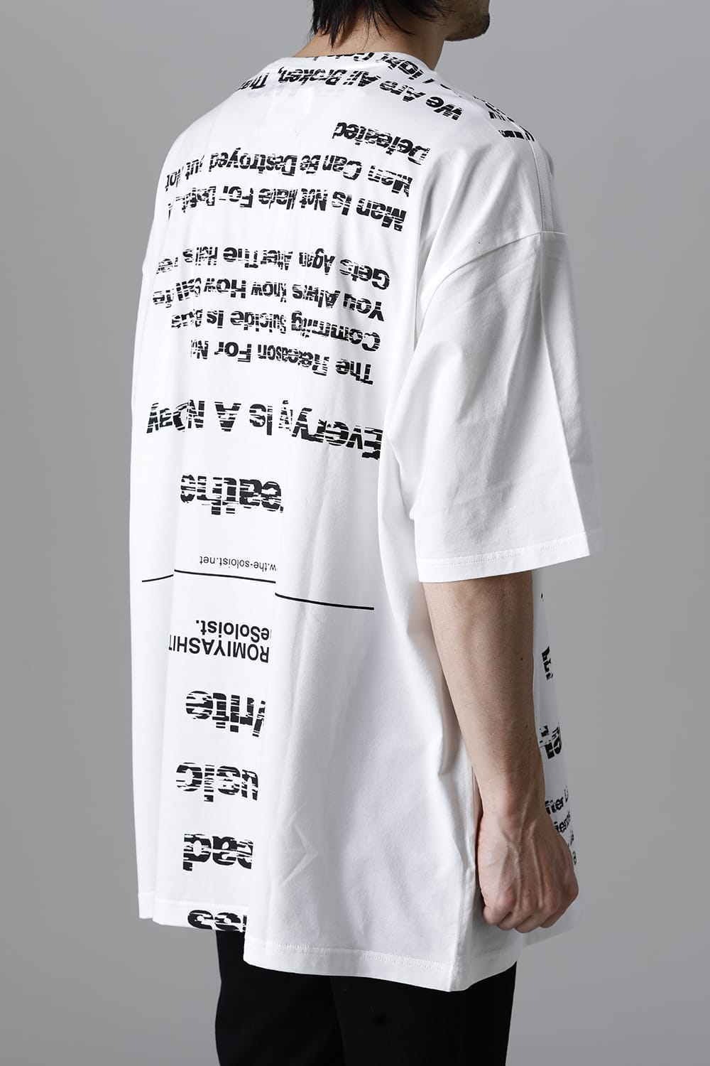 oversized s/s t. (pause≒play) White