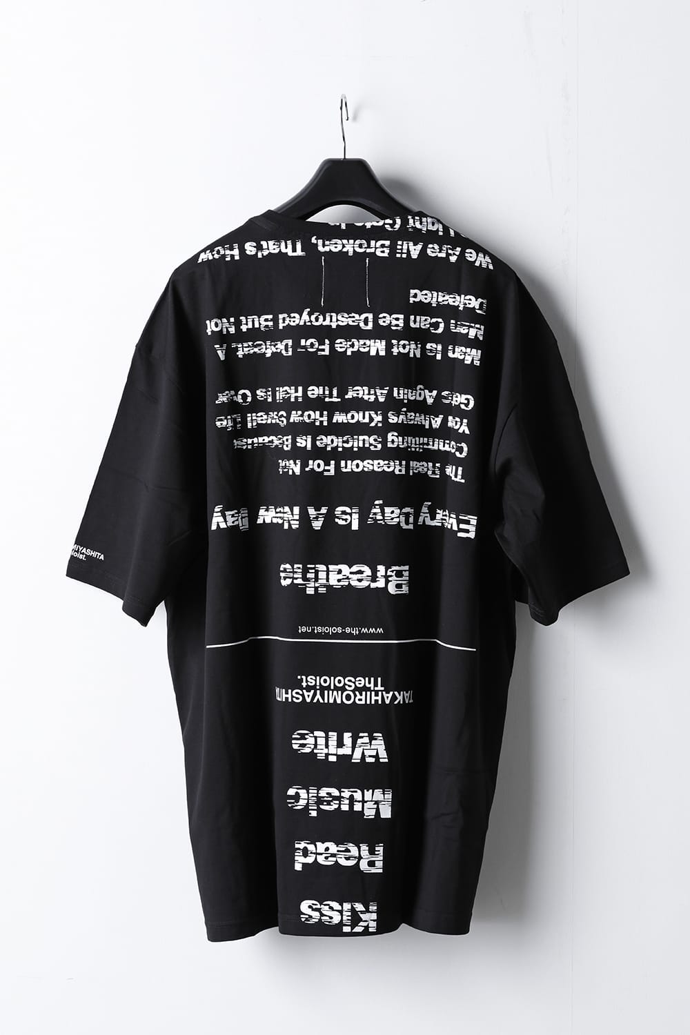 oversized s/s t. (pause≒play) Black