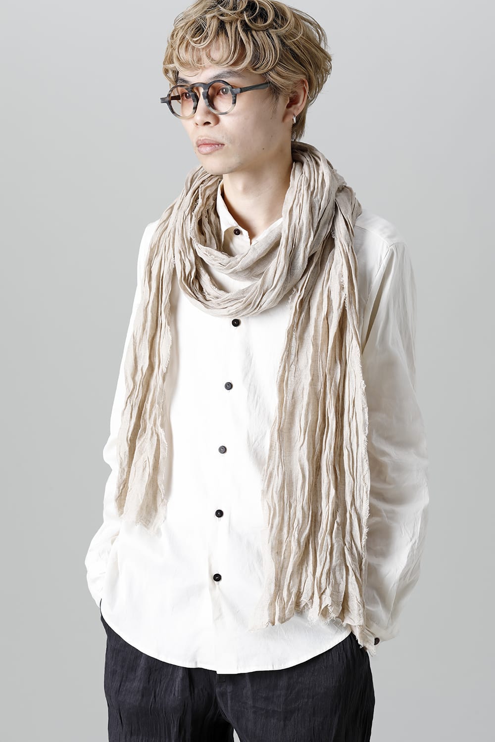 Linen Stole Beige