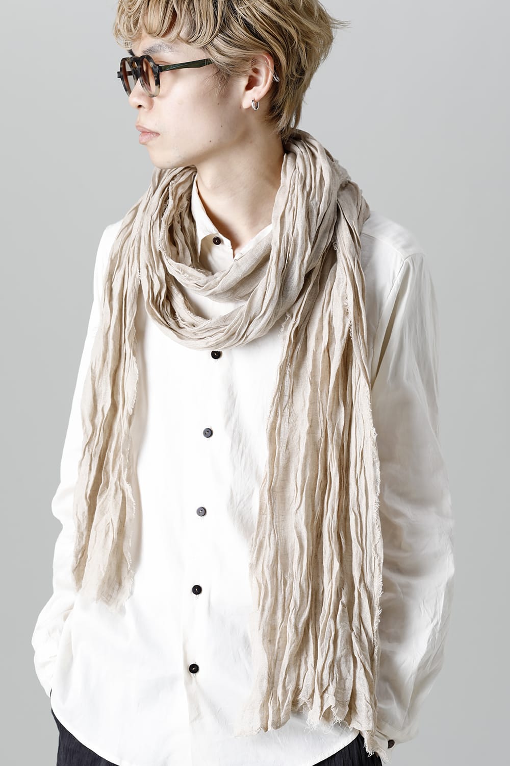 Linen Stole Beige