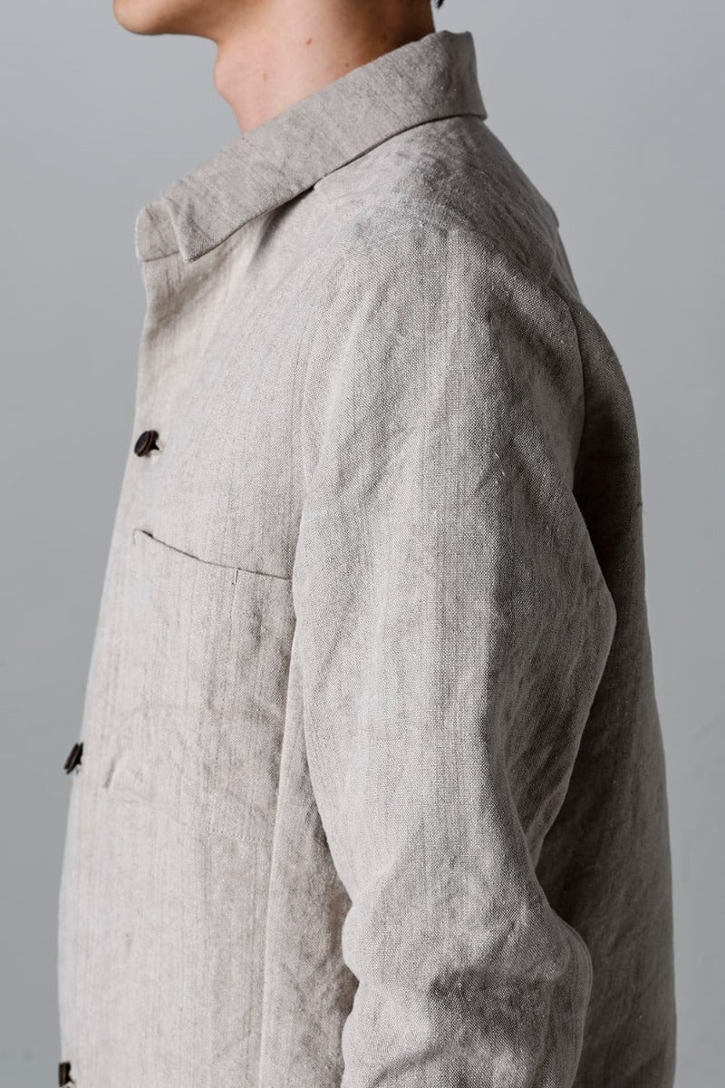 Heavy Canvas Linen Shirts Jacket