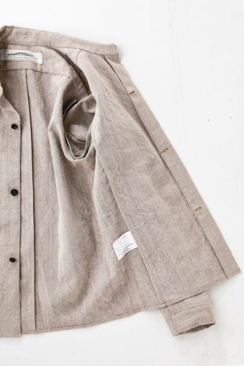 Heavy Canvas Linen Shirts Jacket