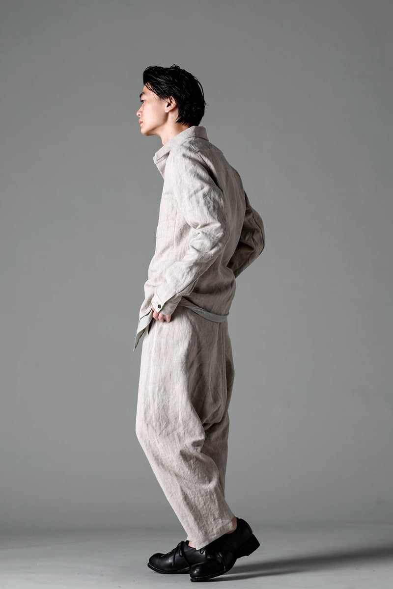 Heavy Canvas Linen Shirts Jacket