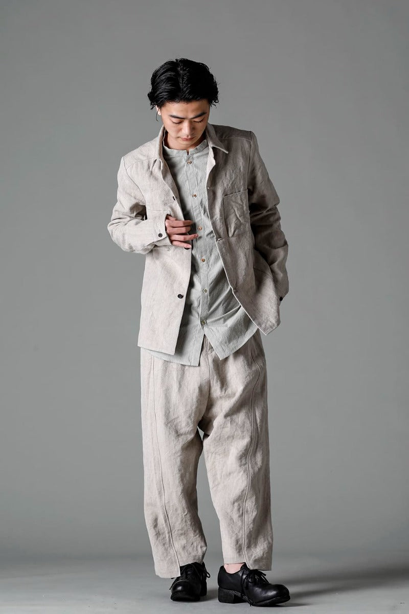 Heavy Canvas Linen Shirts Jacket
