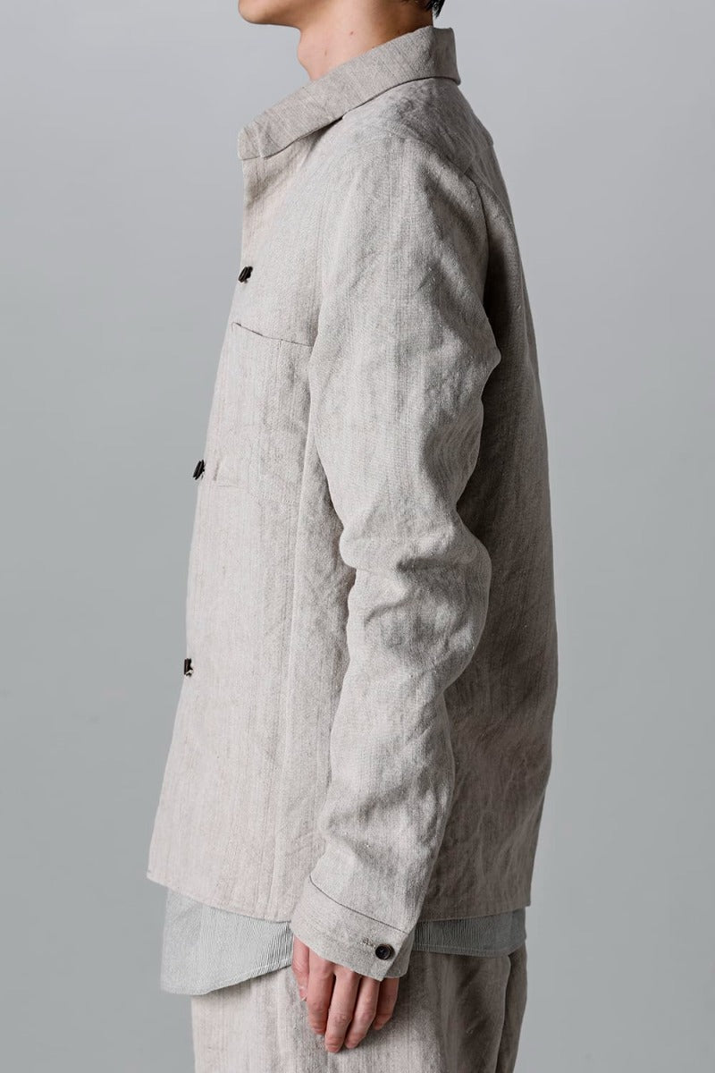 Heavy Canvas Linen Shirts Jacket