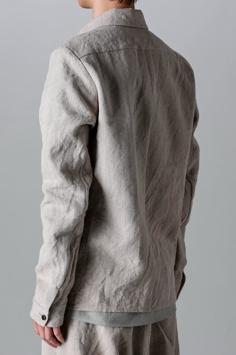 Heavy Canvas Linen Shirts Jacket
