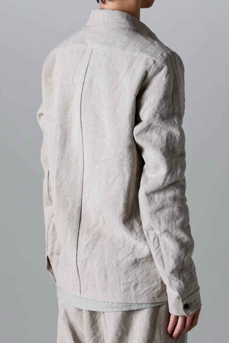 Heavy Canvas Linen Shirts Jacket