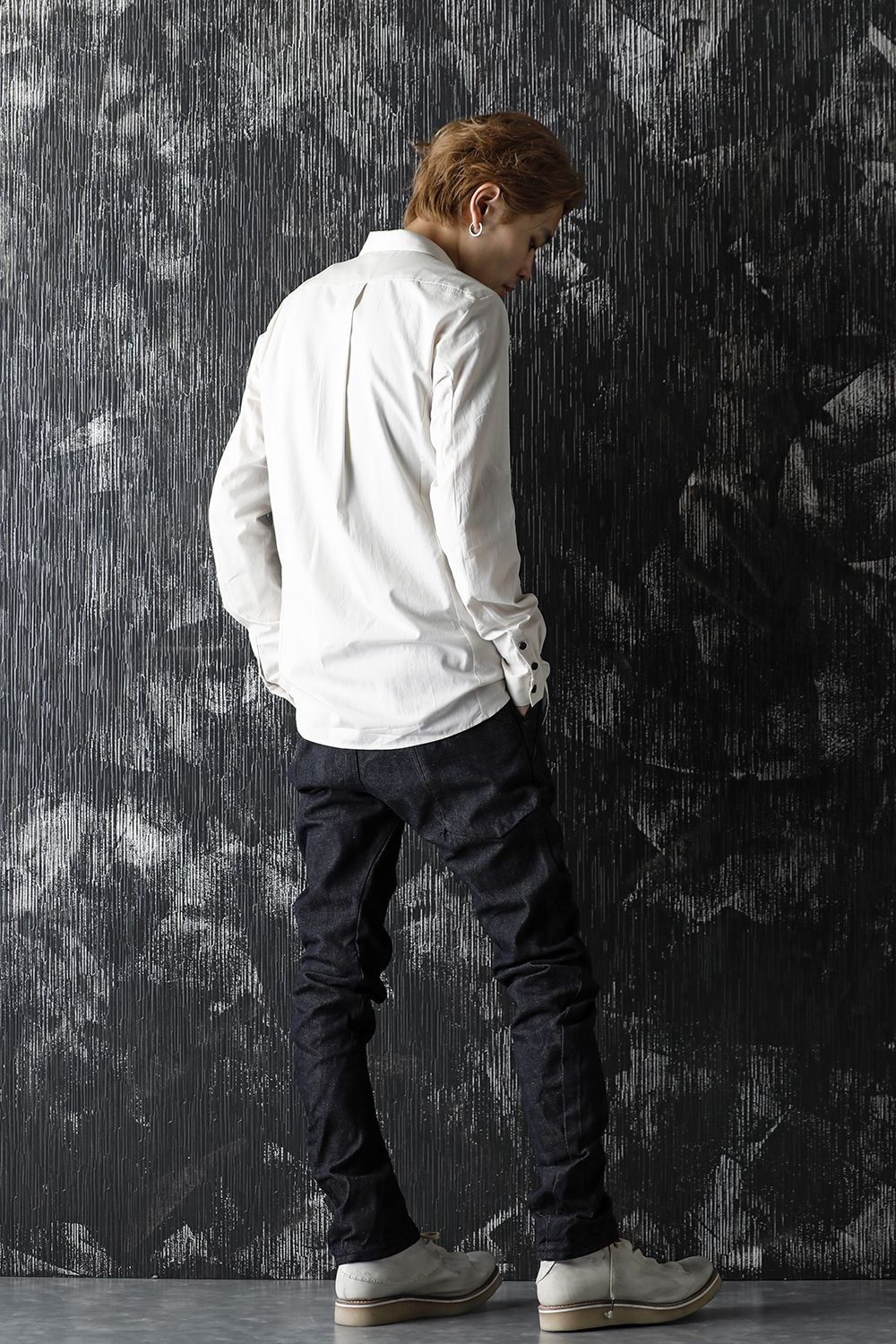 Shirt 120/2 egyptian cotton ( FINX ) White Gray