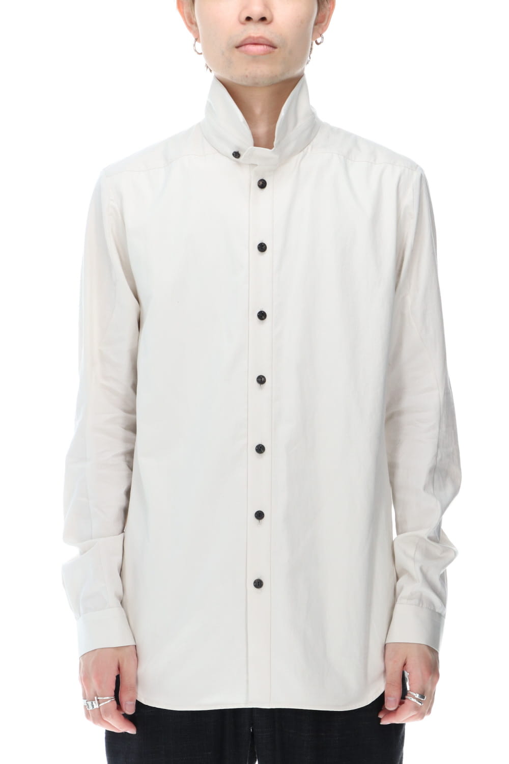 Shirt 120/2 egyptian cotton ( FINX ) White Gray