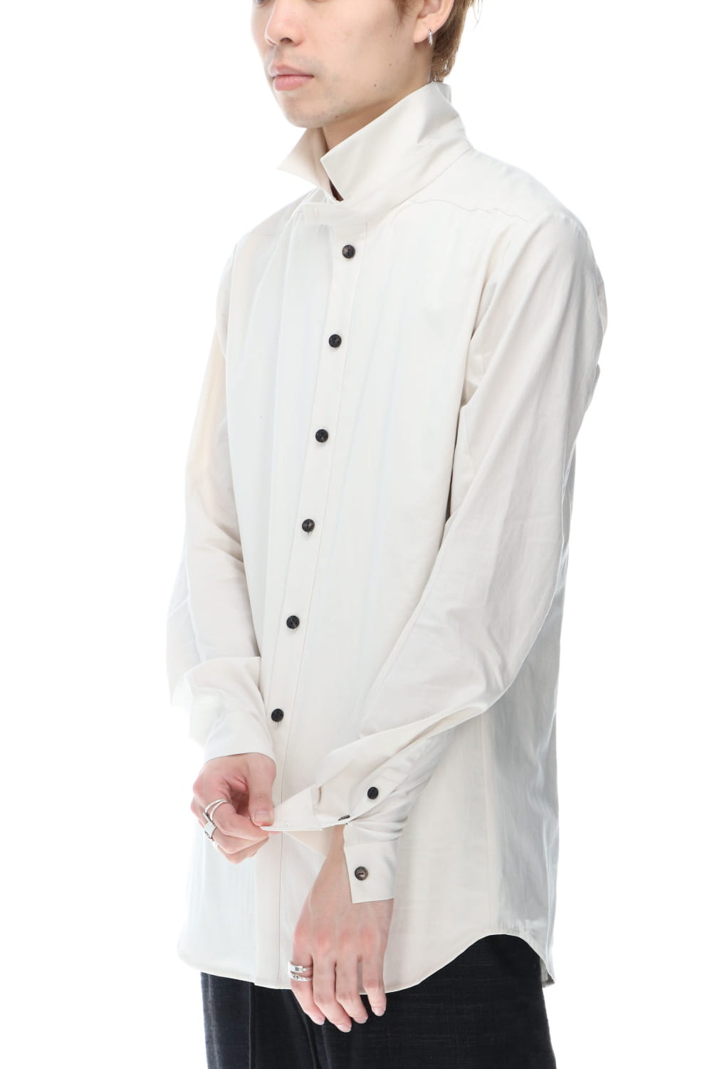 Shirt 120/2 egyptian cotton ( FINX ) White Gray