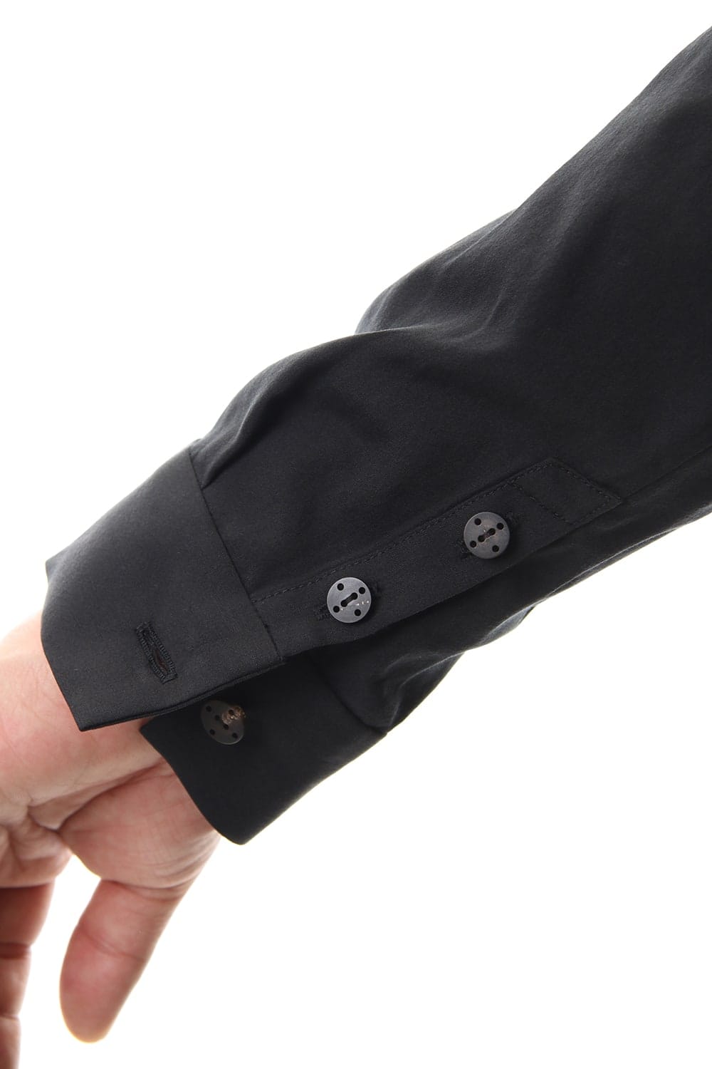 Shirt Silk cotton sandblast Black