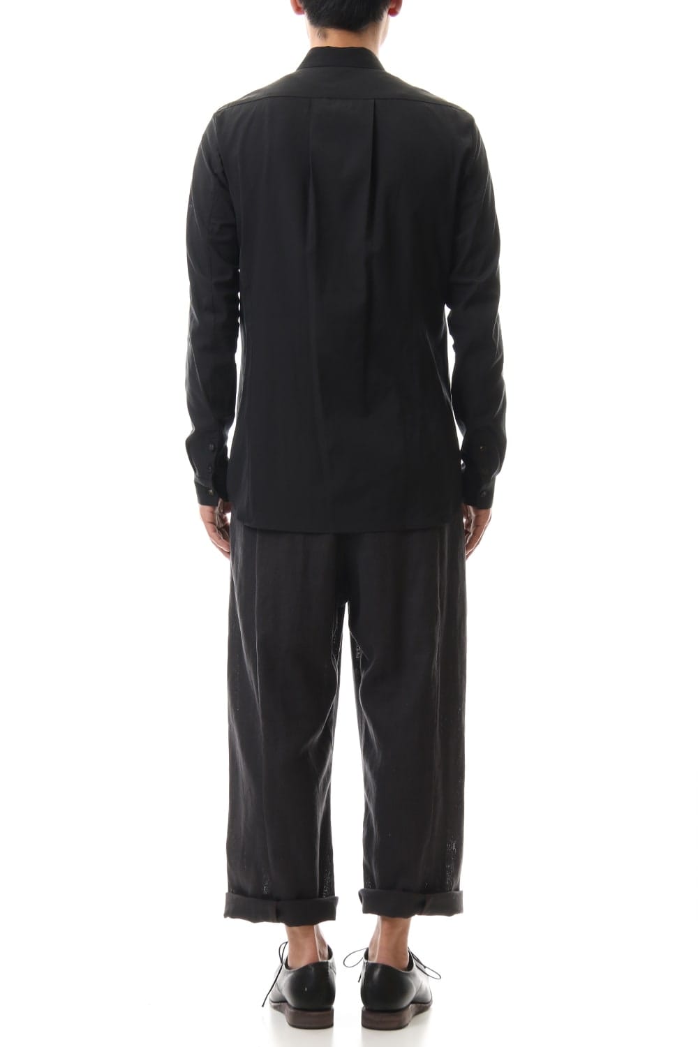 Shirt Silk cotton sandblast Black