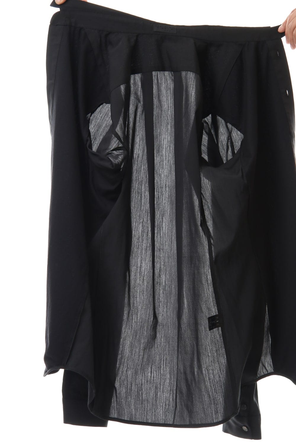 Shirt Silk cotton sandblast Black