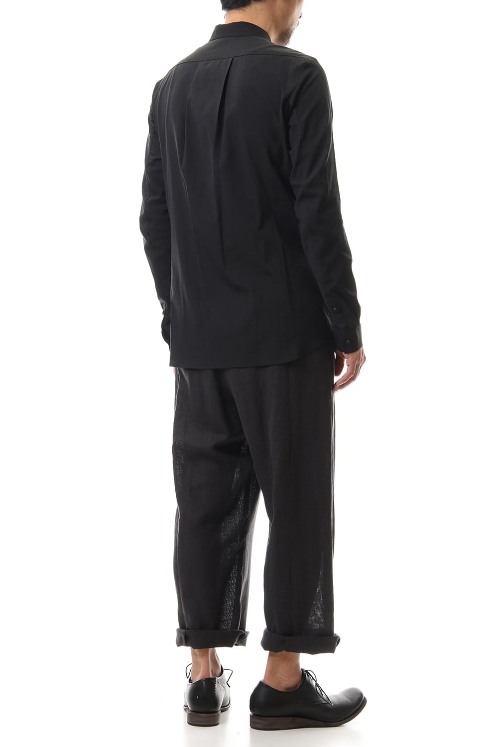 Shirt Silk cotton sandblast Black