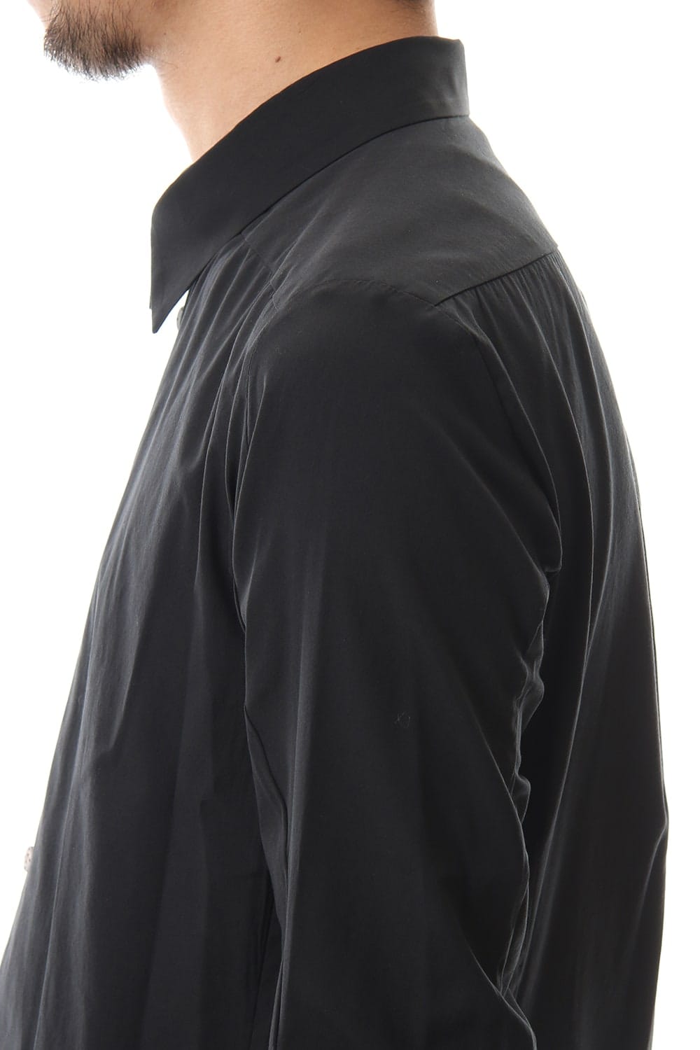 Shirt Silk cotton sandblast Black