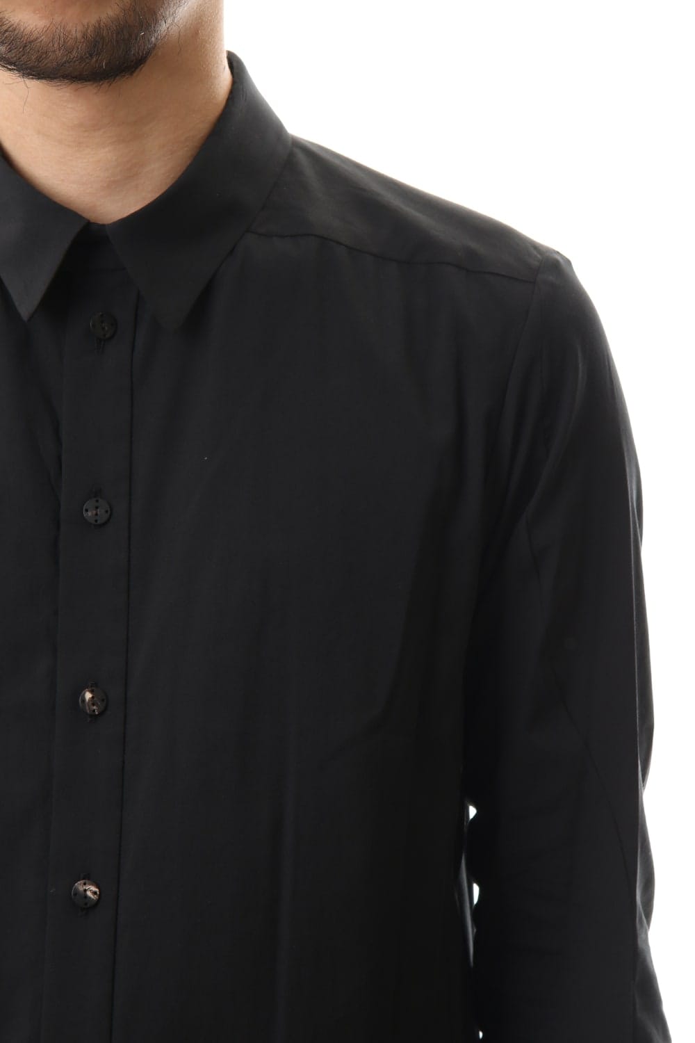 Shirt Silk cotton sandblast Black