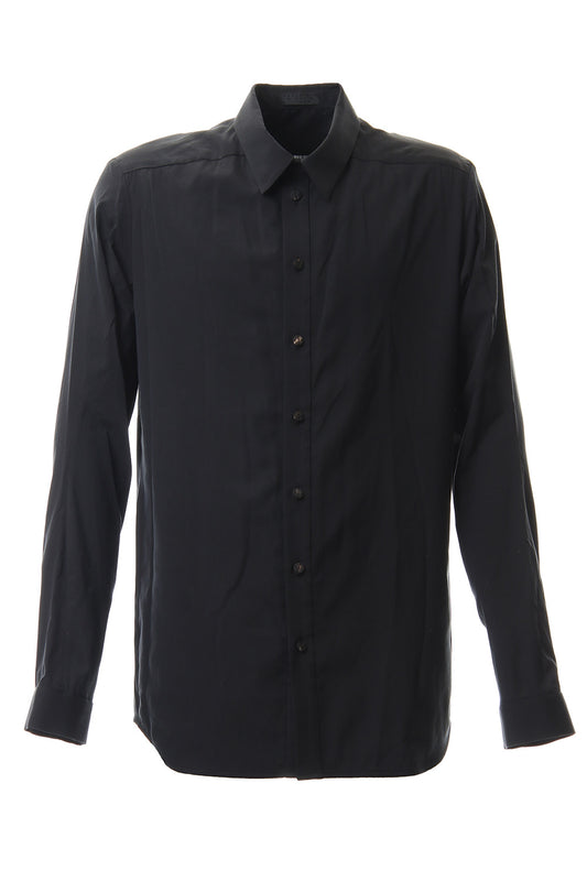 Shirt Silk cotton sandblast Black
