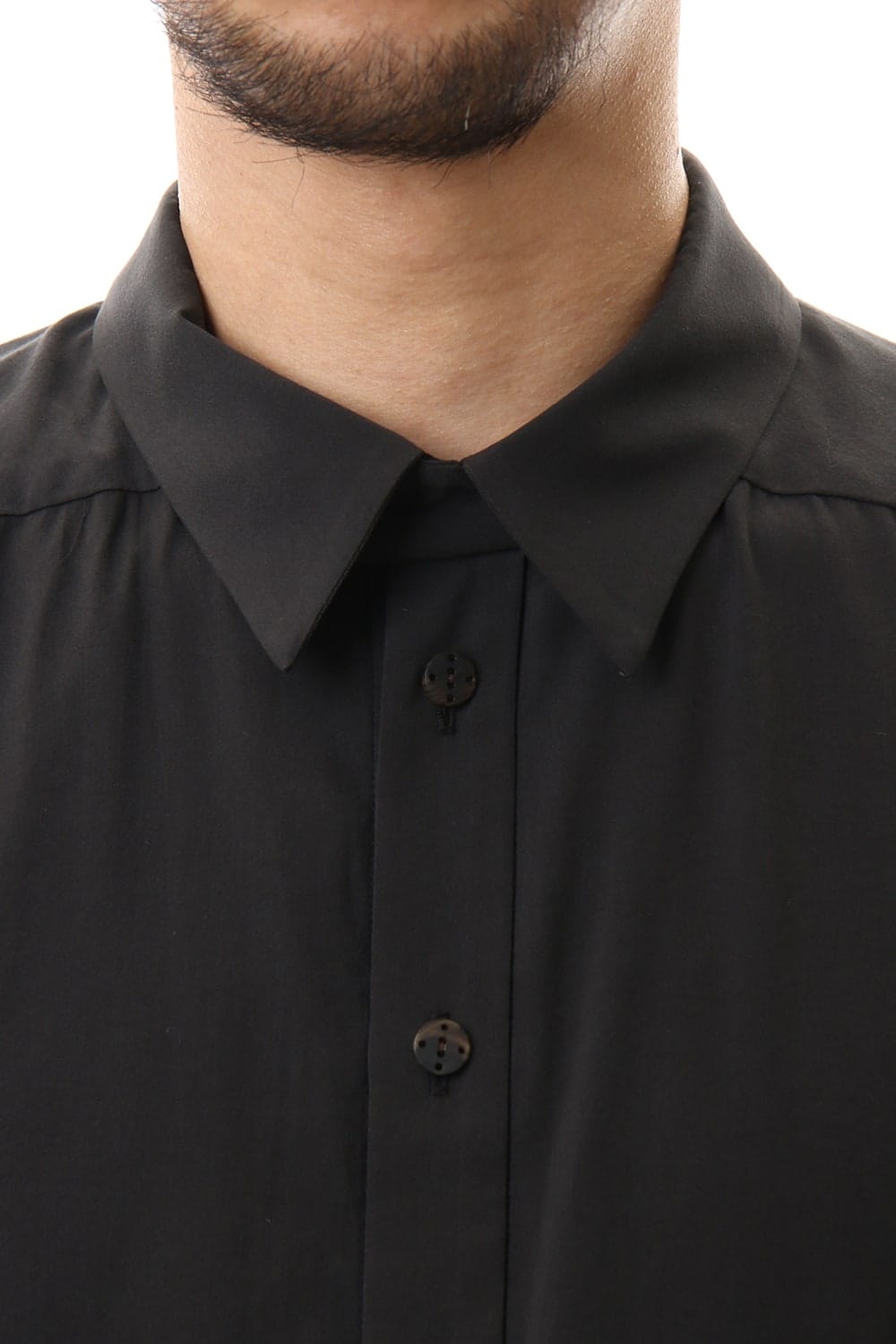 Shirt Silk cotton sandblast Charcoal