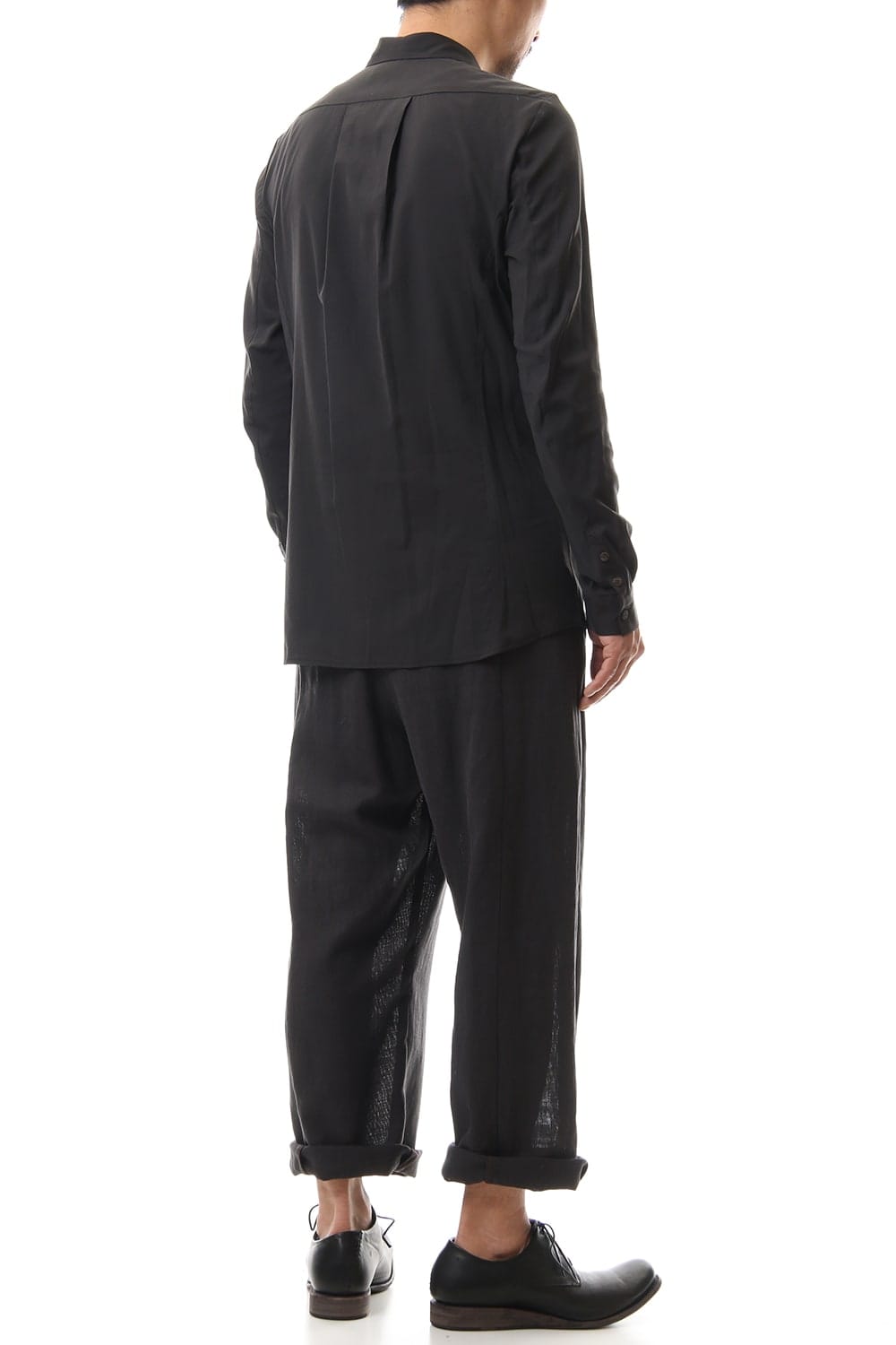 Shirt Silk cotton sandblast Charcoal