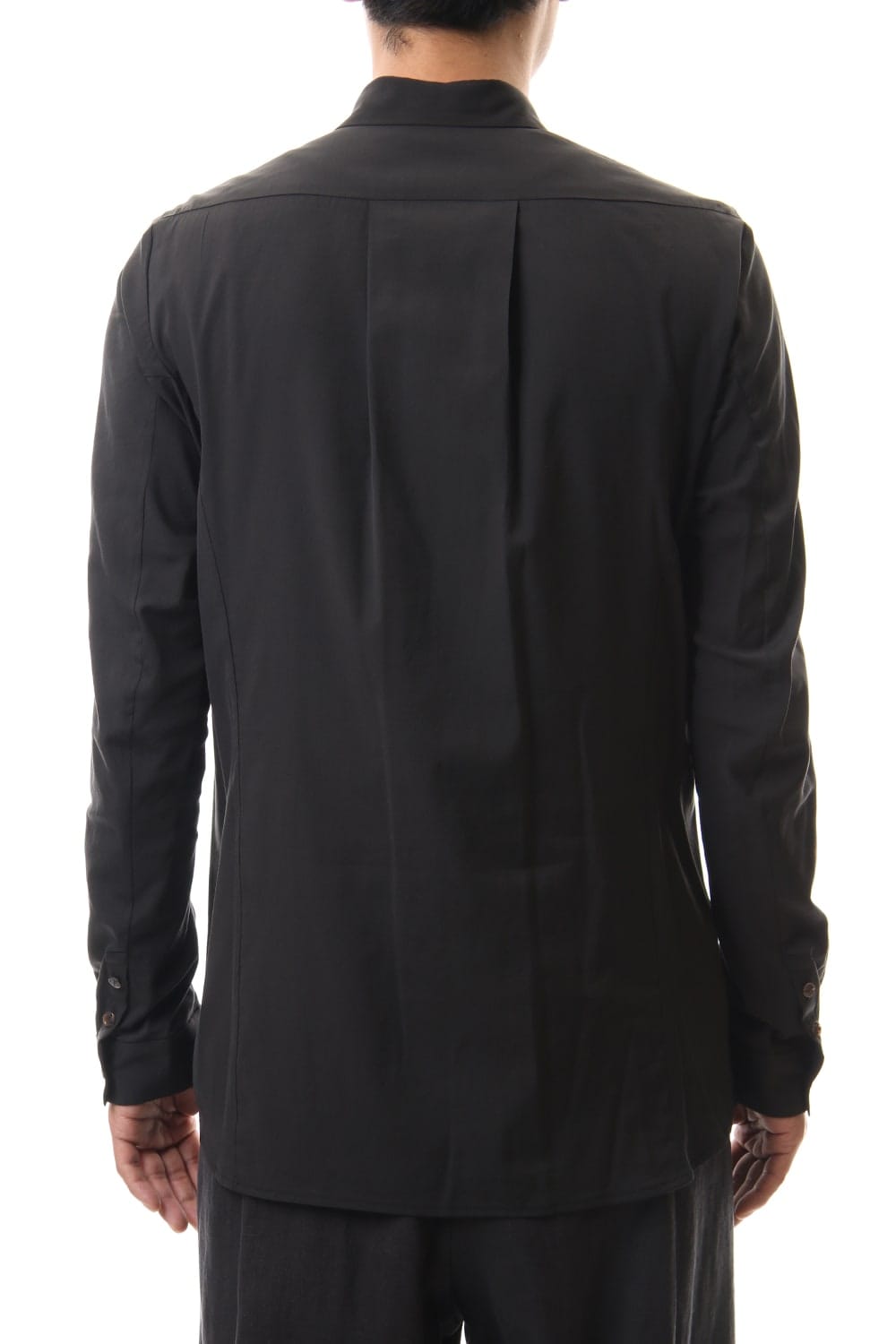 Shirt Silk cotton sandblast Charcoal