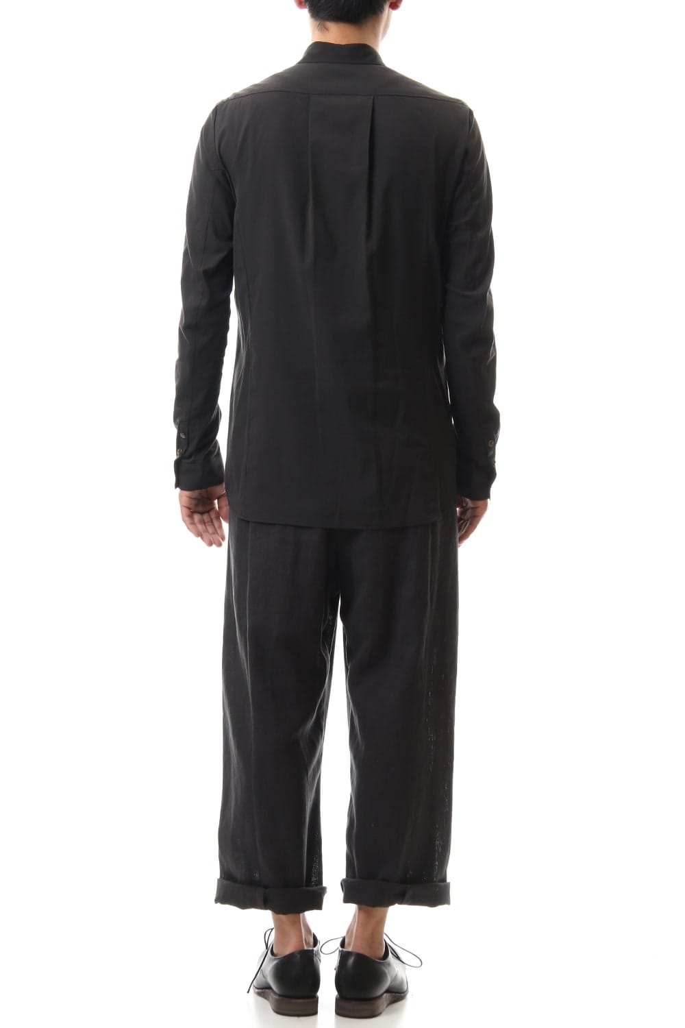 Shirt Silk cotton sandblast Charcoal