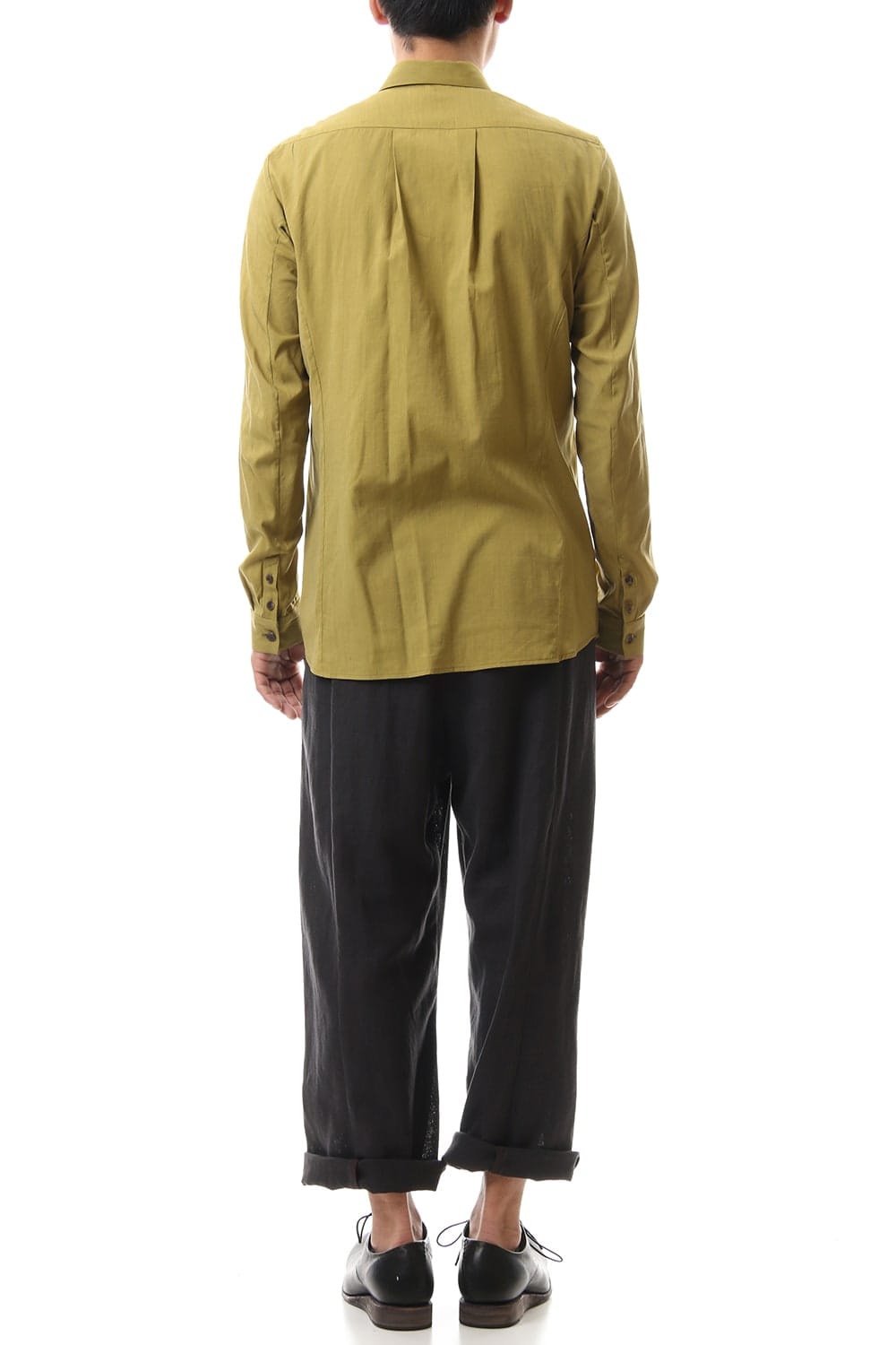 Shirt Silk cotton sandblast Dirty Yellow