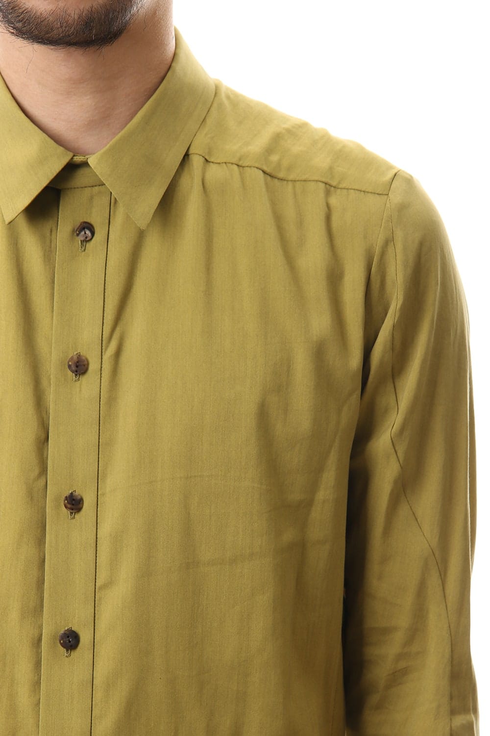 Shirt Silk cotton sandblast Dirty Yellow
