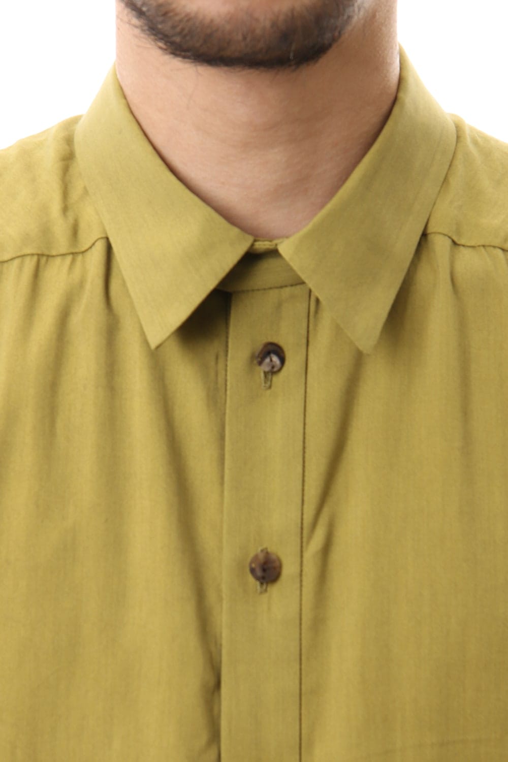 Shirt Silk cotton sandblast Dirty Yellow