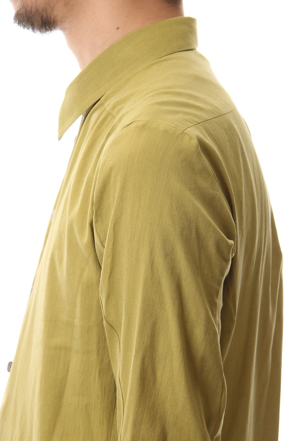 Shirt Silk cotton sandblast Dirty Yellow