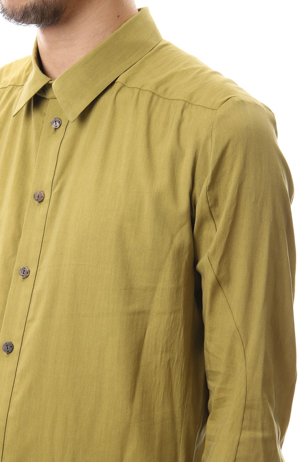 Shirt Silk cotton sandblast Dirty Yellow
