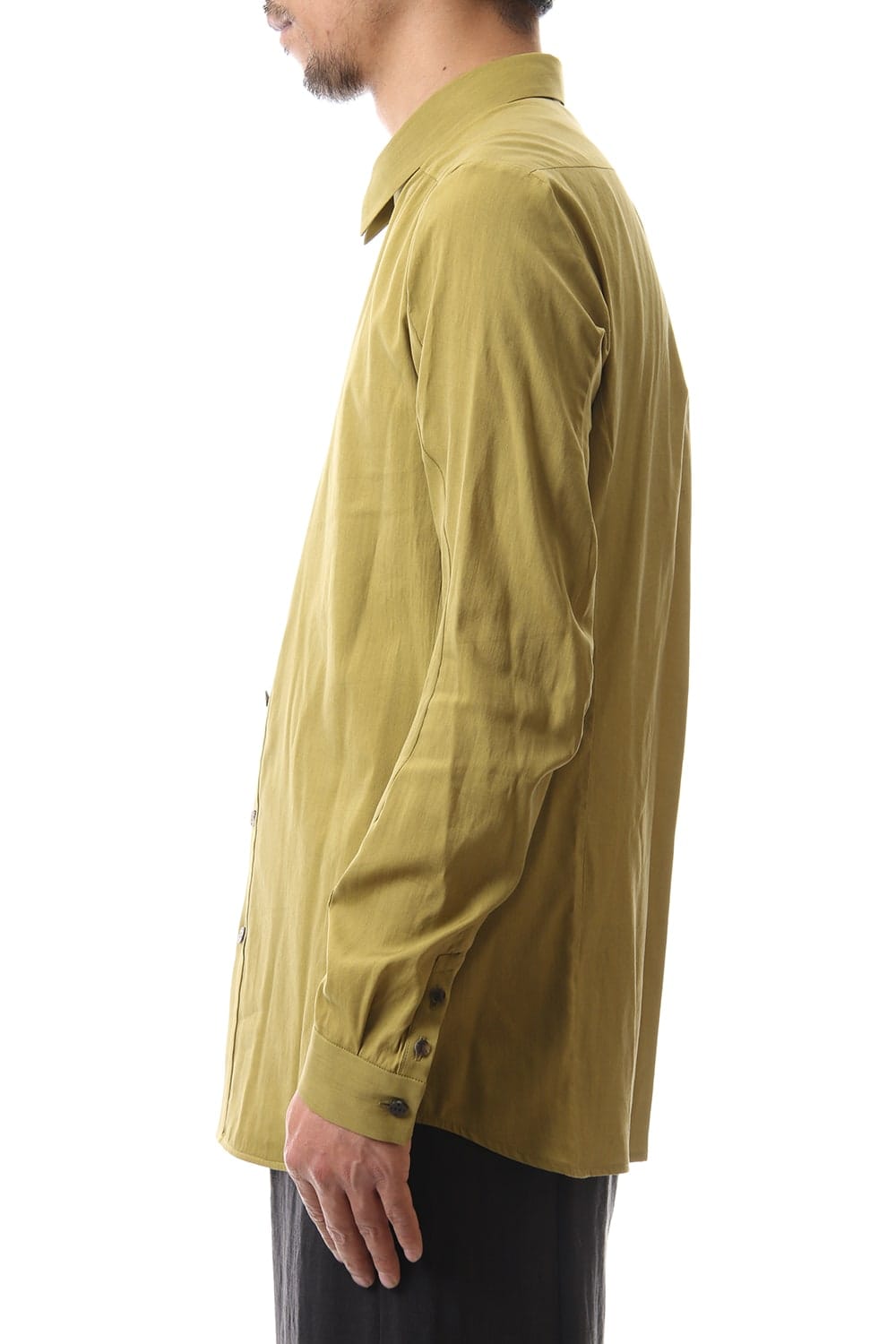 Shirt Silk cotton sandblast Dirty Yellow