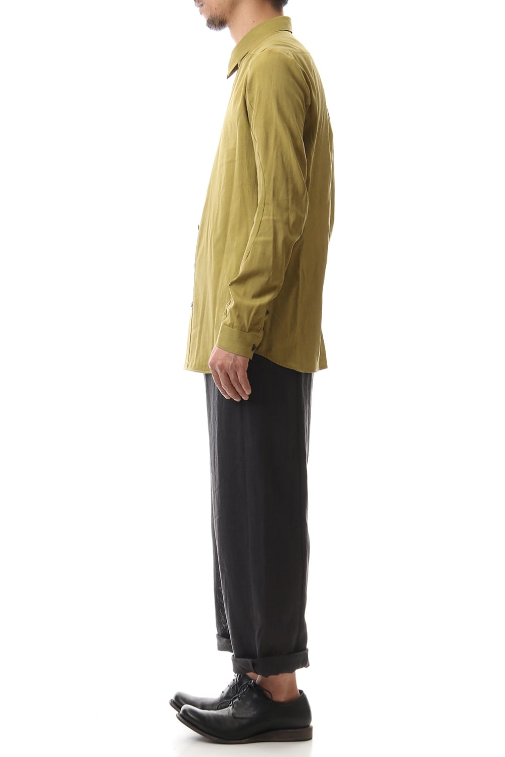 Shirt Silk cotton sandblast Dirty Yellow