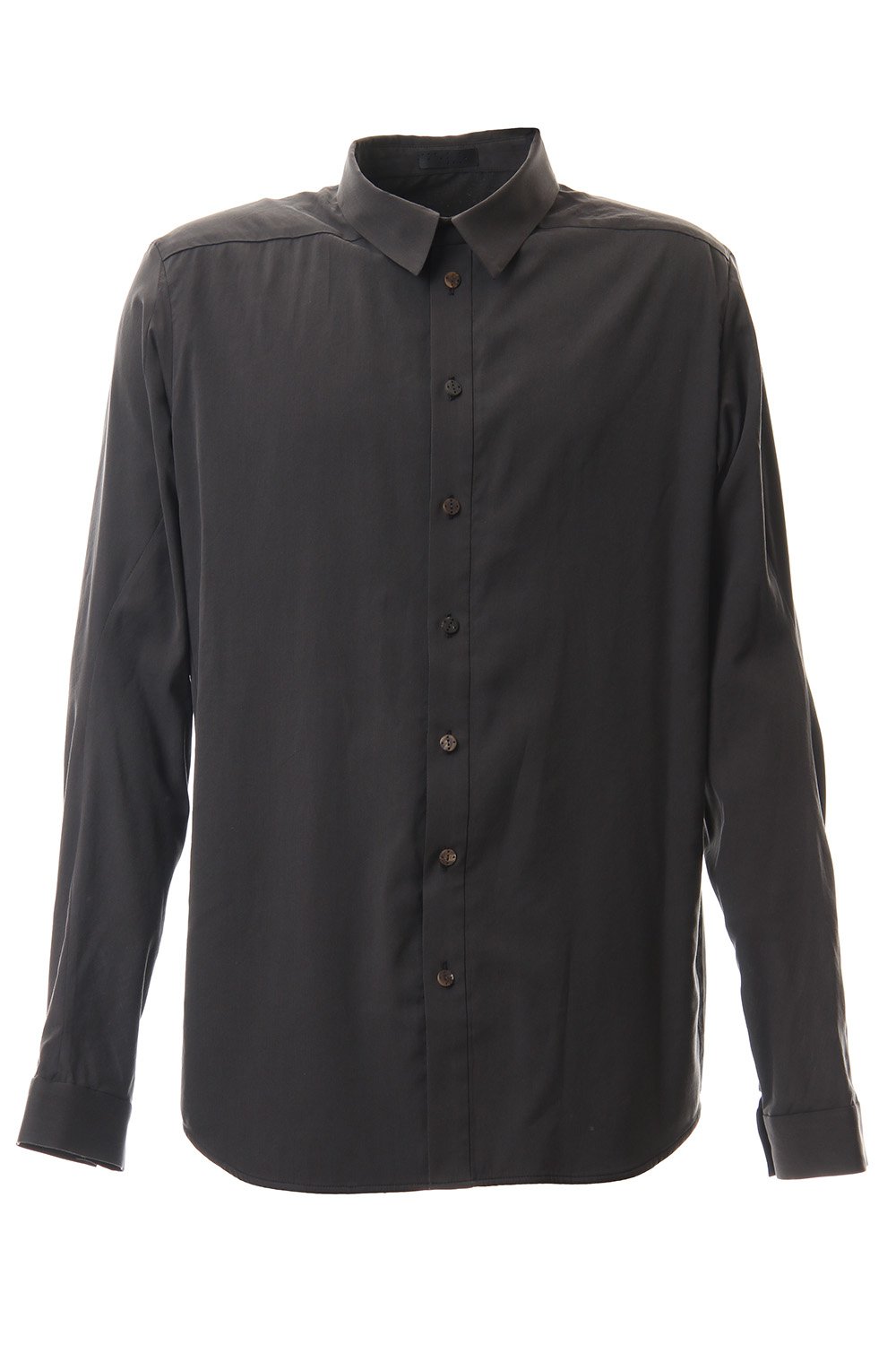 Shirt Silk cotton sandblast Charcoal