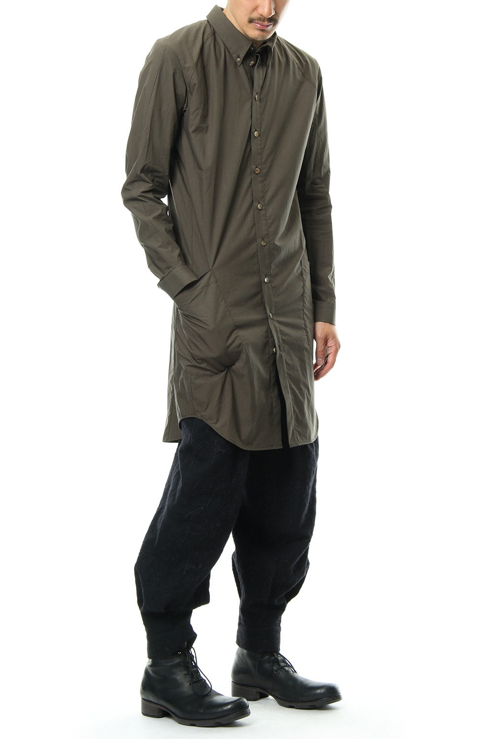 Long Shirt Cotton Hard Wash