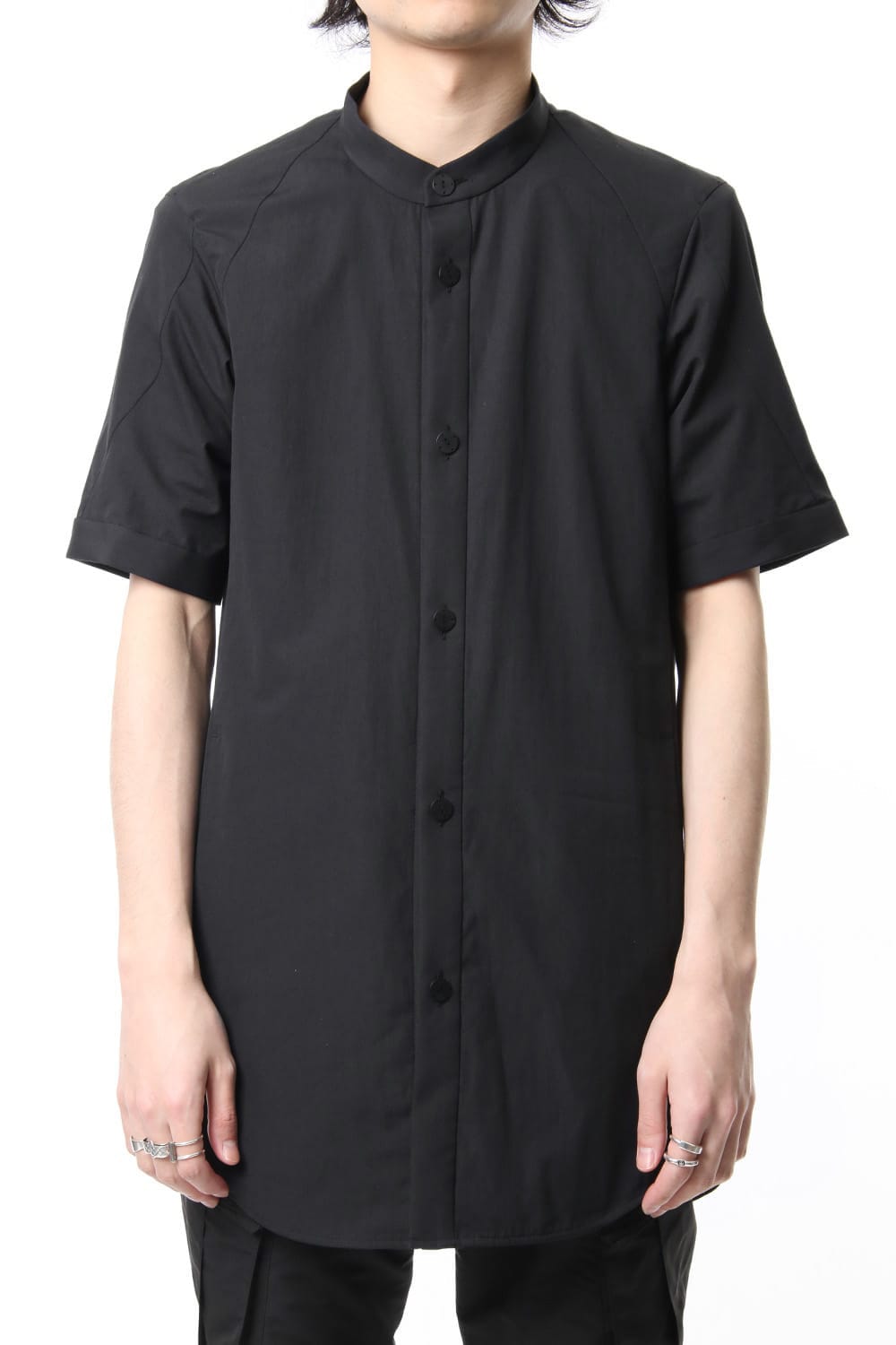 Short Sleeve Shirt Egyptian ( FINX ) Cotton - Black