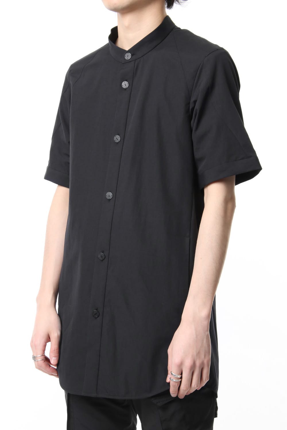 Short Sleeve Shirt Egyptian ( FINX ) Cotton - Black