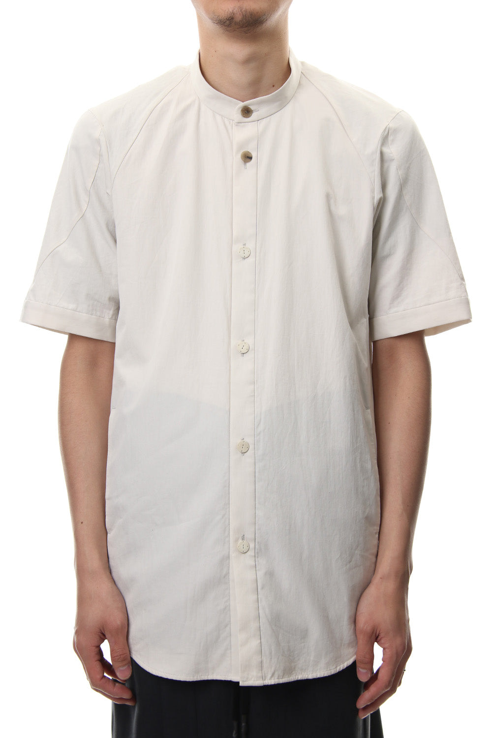 Short Sleeve Shirt Egyptian ( FINX ) Cotton - White Gray