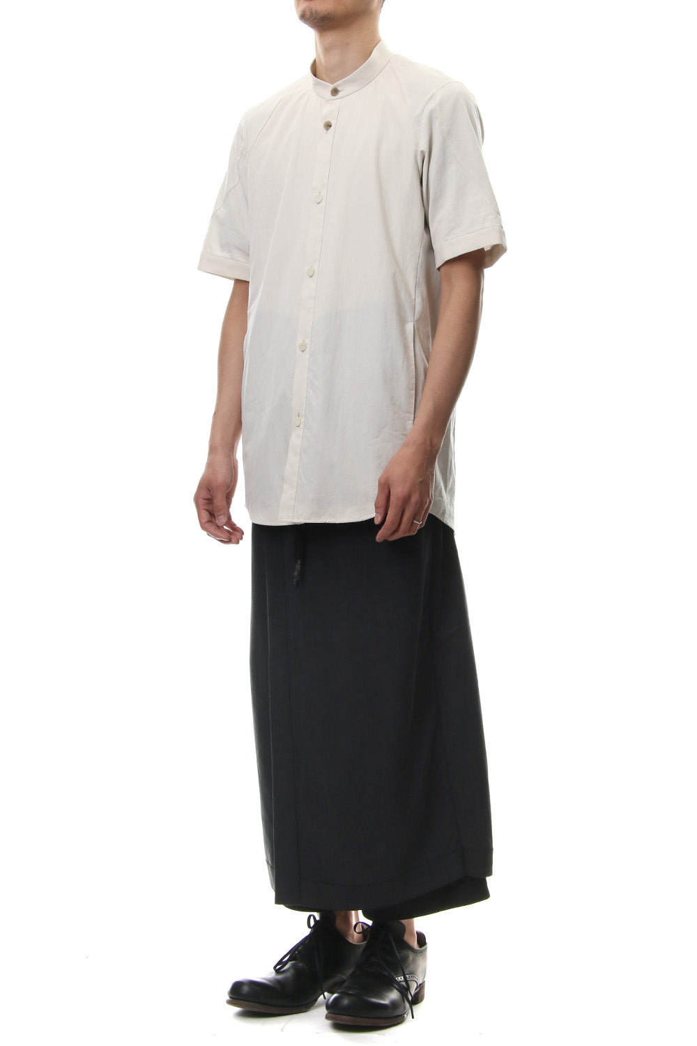 Short Sleeve Shirt Egyptian ( FINX ) Cotton - White Gray