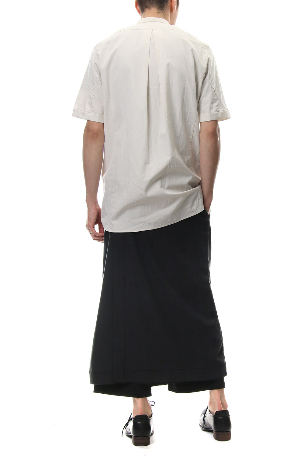 Short Sleeve Shirt Egyptian ( FINX ) Cotton - White Gray