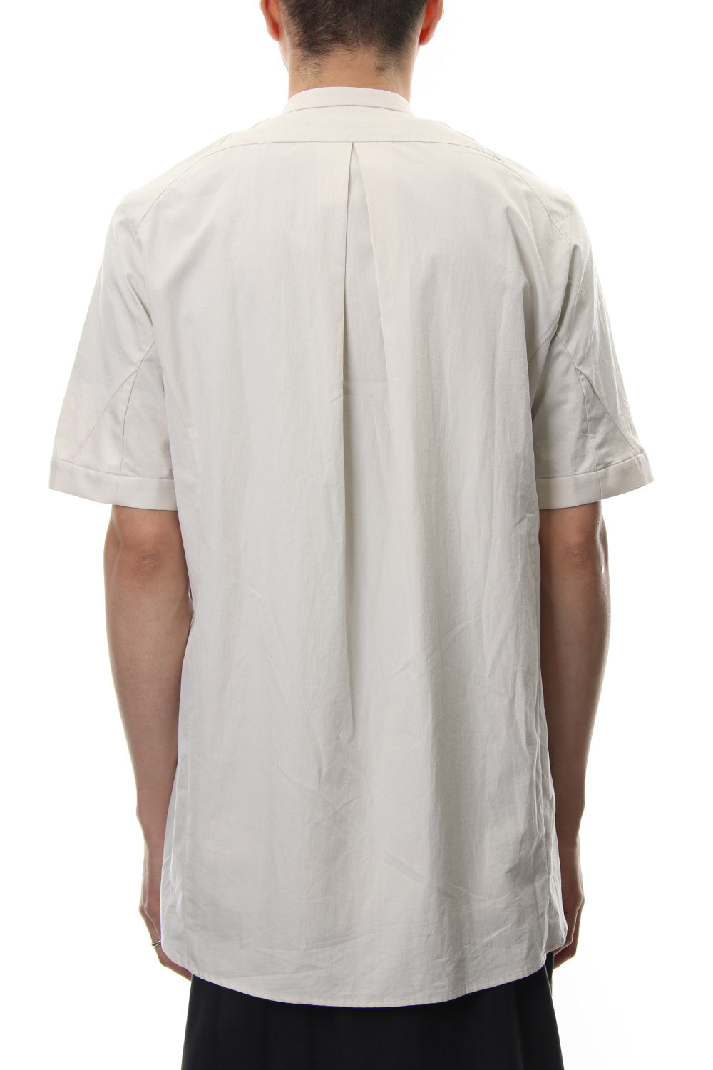 Short Sleeve Shirt Egyptian ( FINX ) Cotton - White Gray