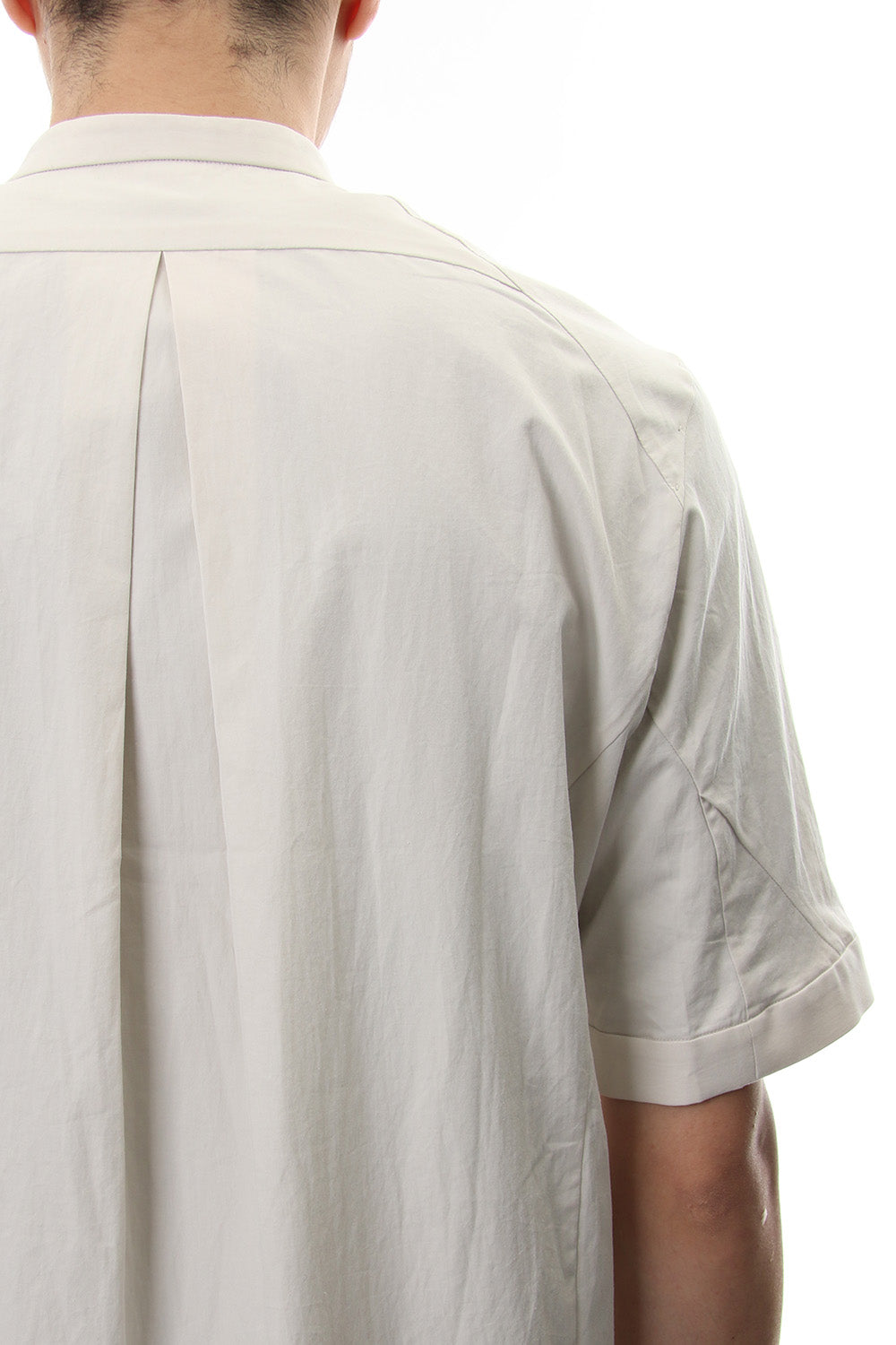 Short Sleeve Shirt Egyptian ( FINX ) Cotton - White Gray