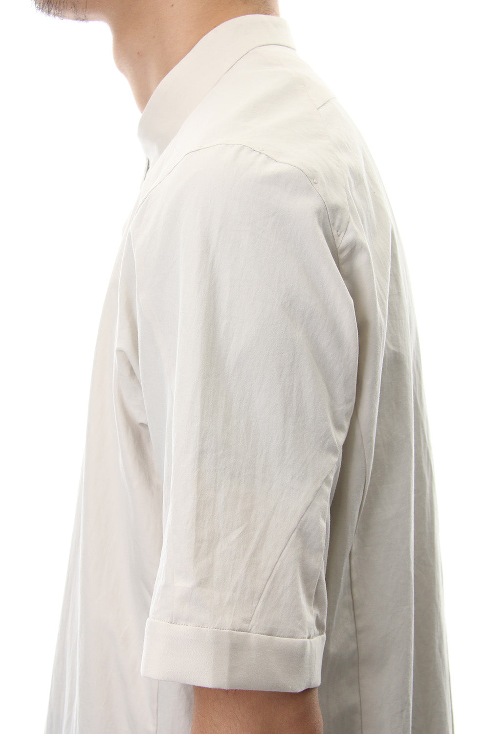 Short Sleeve Shirt Egyptian ( FINX ) Cotton - White Gray