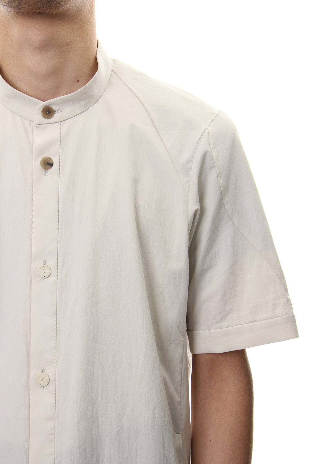 Short Sleeve Shirt Egyptian ( FINX ) Cotton - White Gray