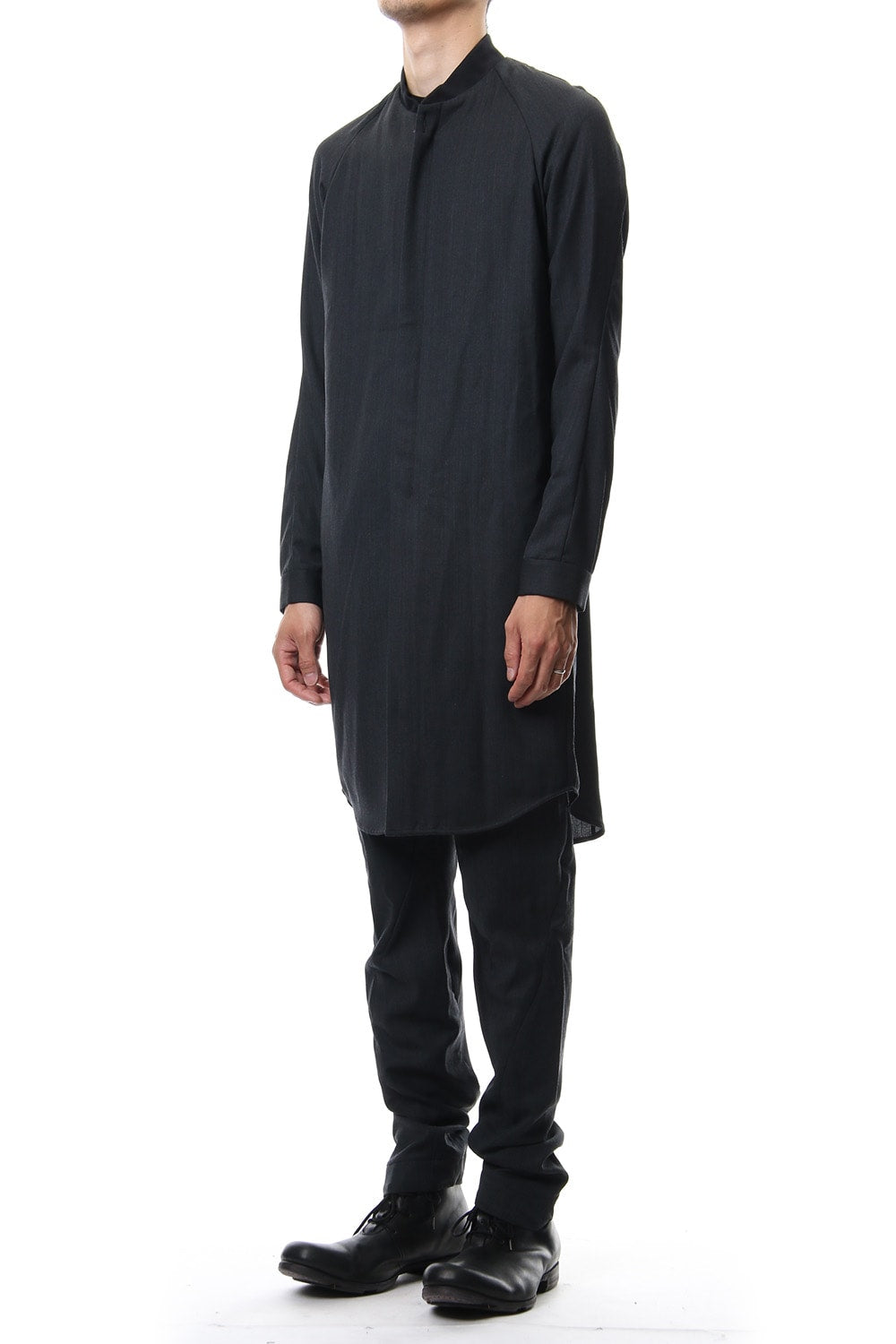 Long Shirt Wool Gabardine
