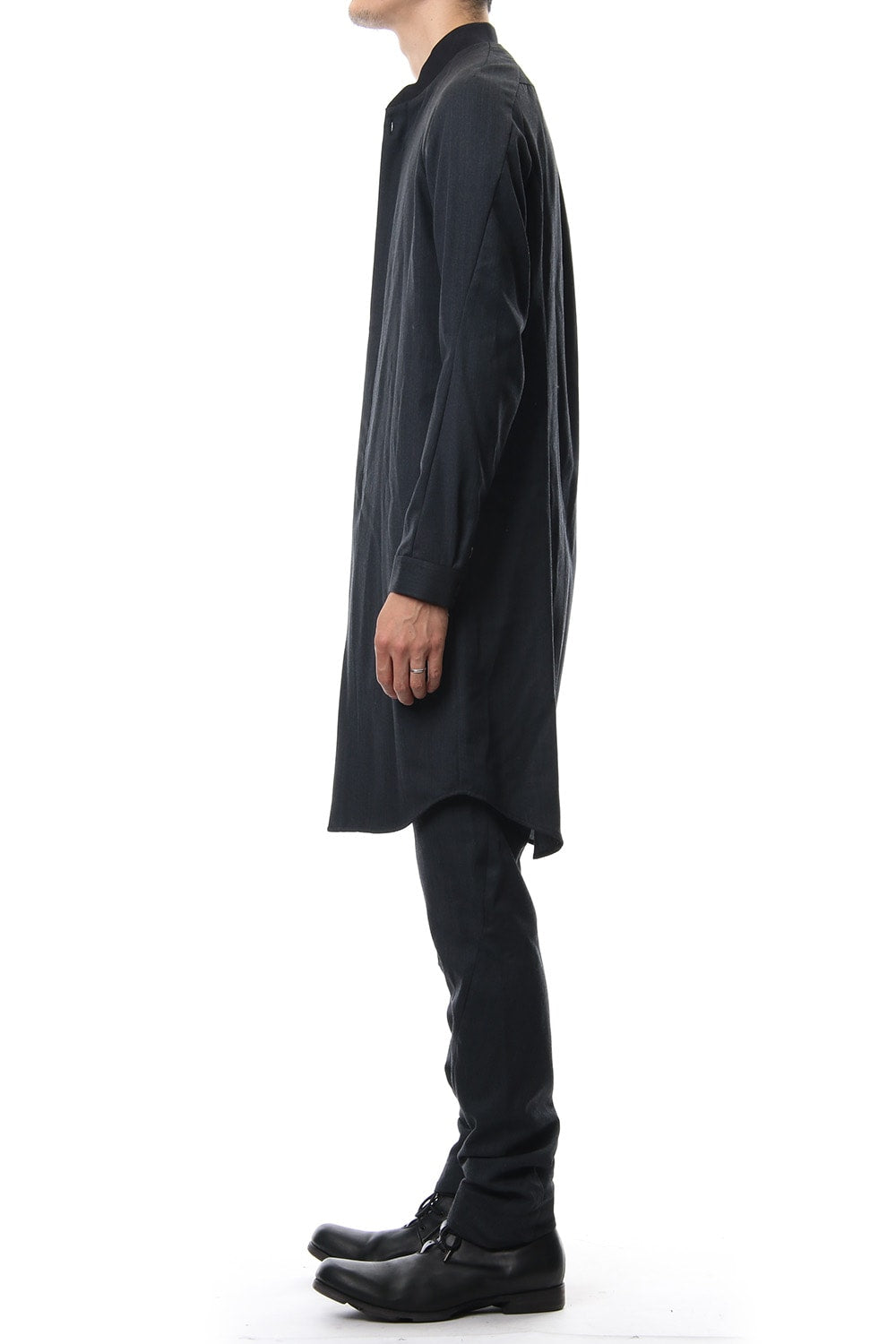 Long Shirt Wool Gabardine