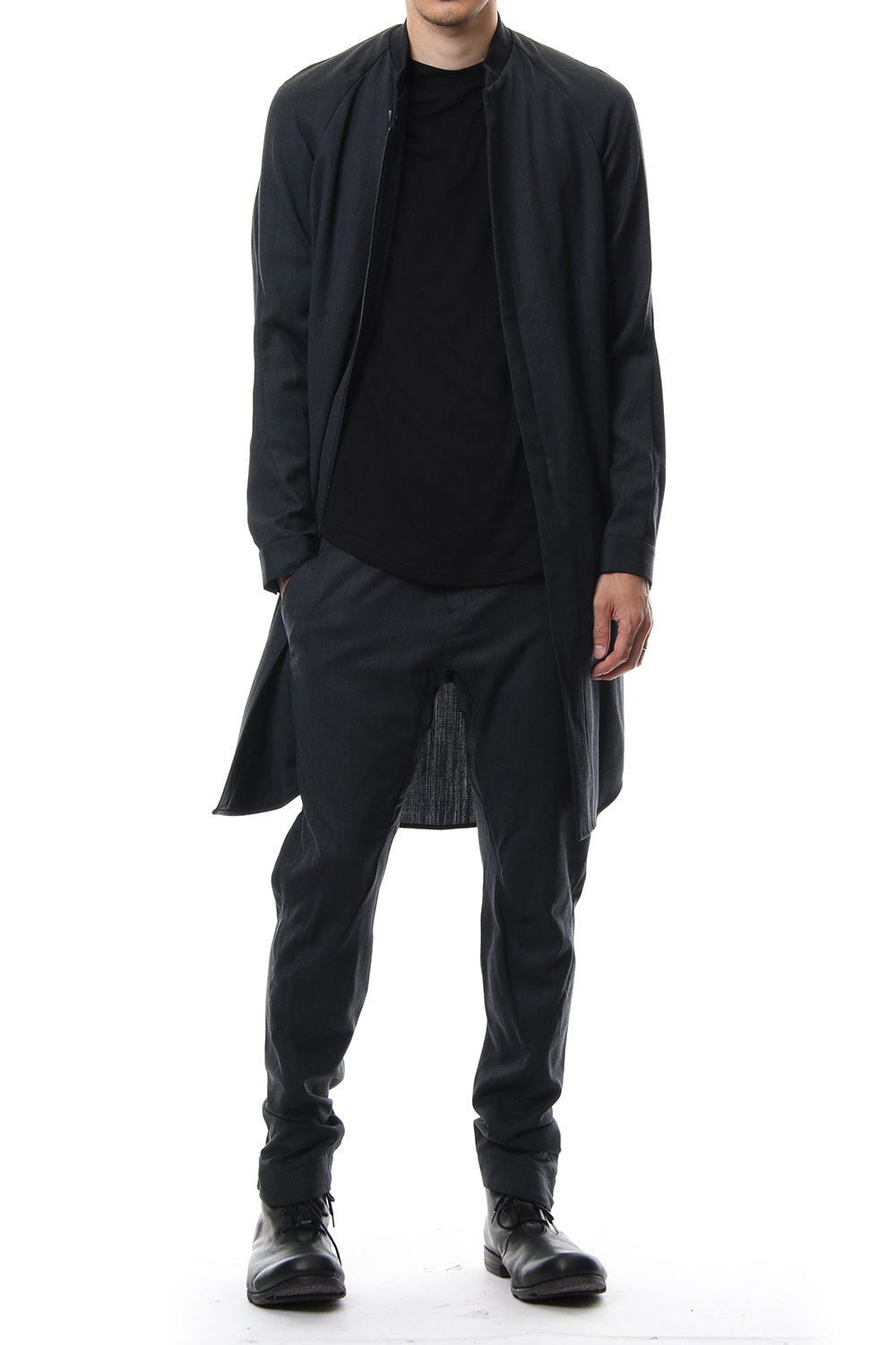 Long Shirt Wool Gabardine