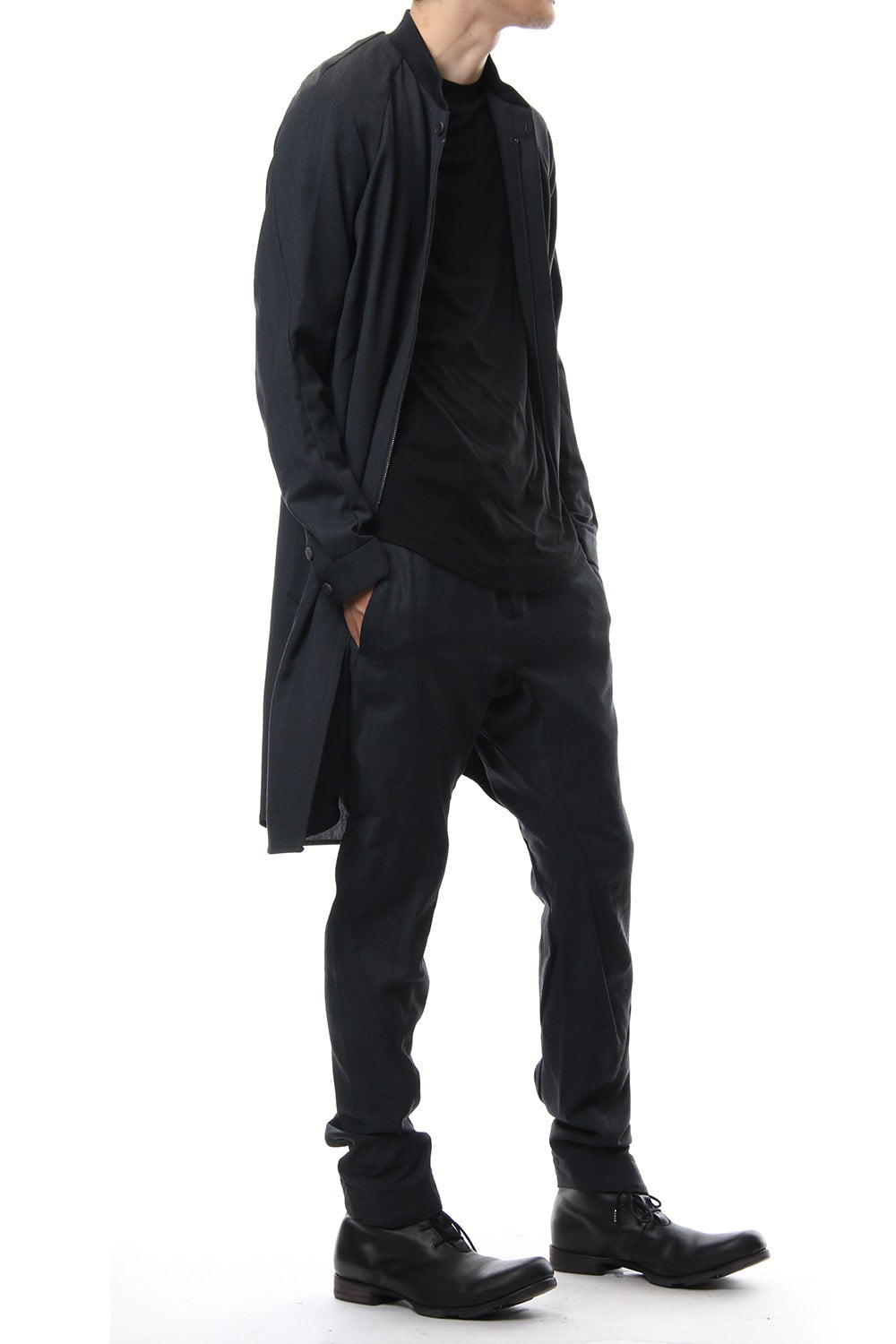 Long Shirt Wool Gabardine