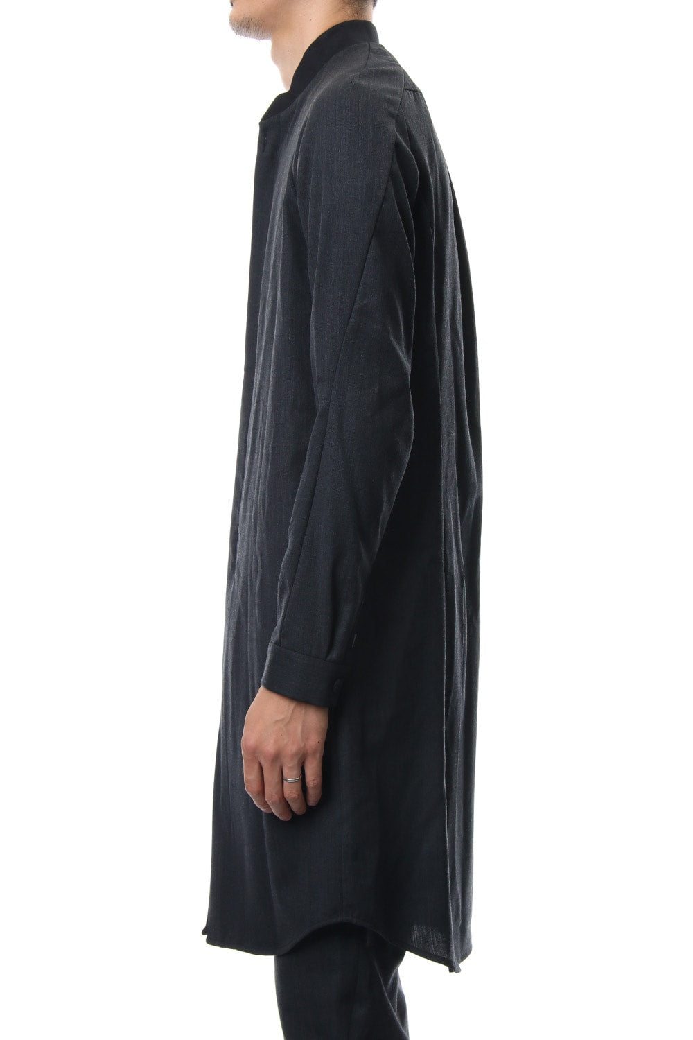 Long Shirt Wool Gabardine