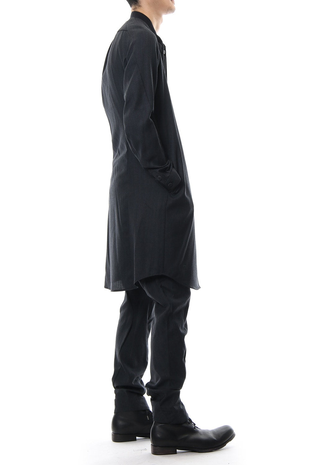 Long Shirt Wool Gabardine